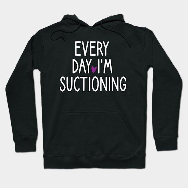 Dentist,Every Day I'm Suctioning , Teeth ,Tooth Brush, Medical , Doctor, Dentist, Dentist Gift, Dental Hygienist heart style Hoodie by First look